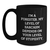 Funny Forester Gifts, I'm A Forester, Black Coffee Mug for Forester Graduation, Unique Gifts from Friends, Family, or Coworkers for Forester Men - Main